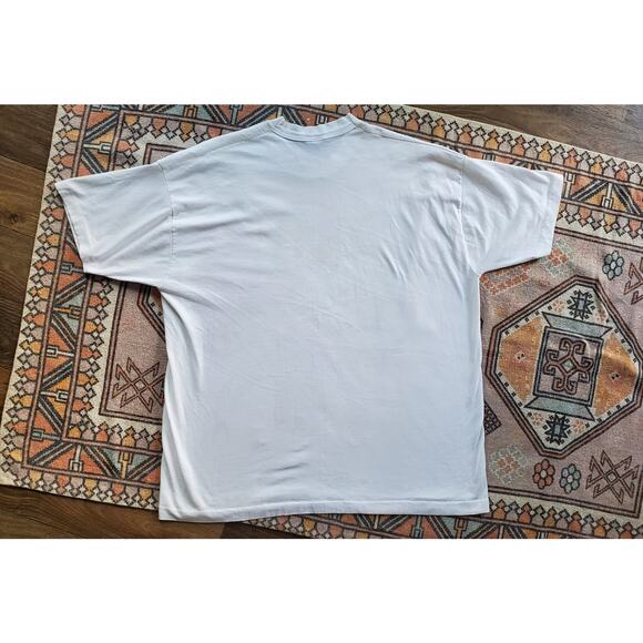 Vintage Graffiti Spray Paint Style Single Stitch Mexico Flag Shirt - Picture 4 of 4